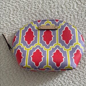 Kate Spade Keri Cabana Tile Red, Purple and Yellow Cosmetic Pouch